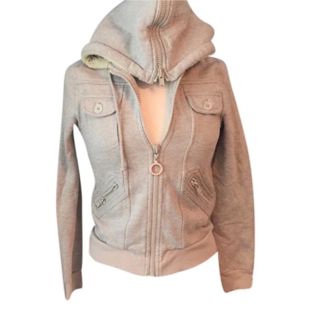 Marc by Marc Jacobs Shearling Hooded Sweater